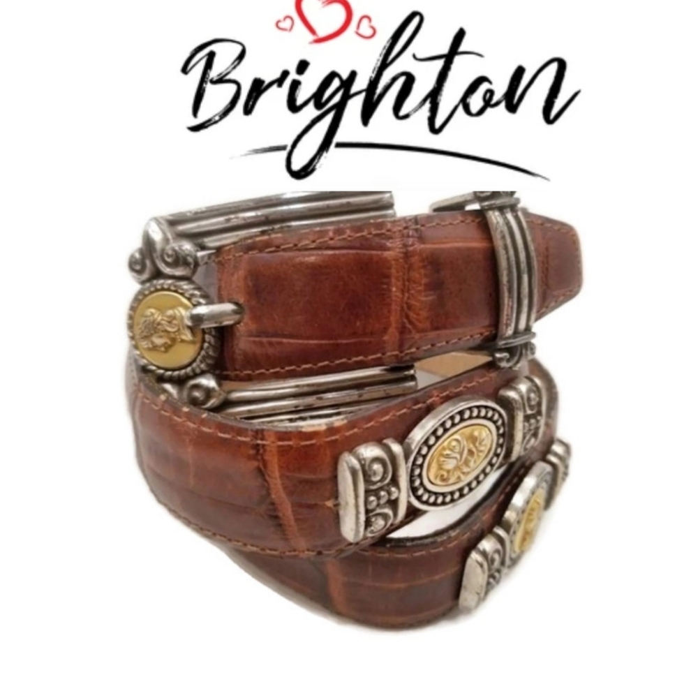 Brighton Museum Collection Vintage Brown  Leather Belt size M